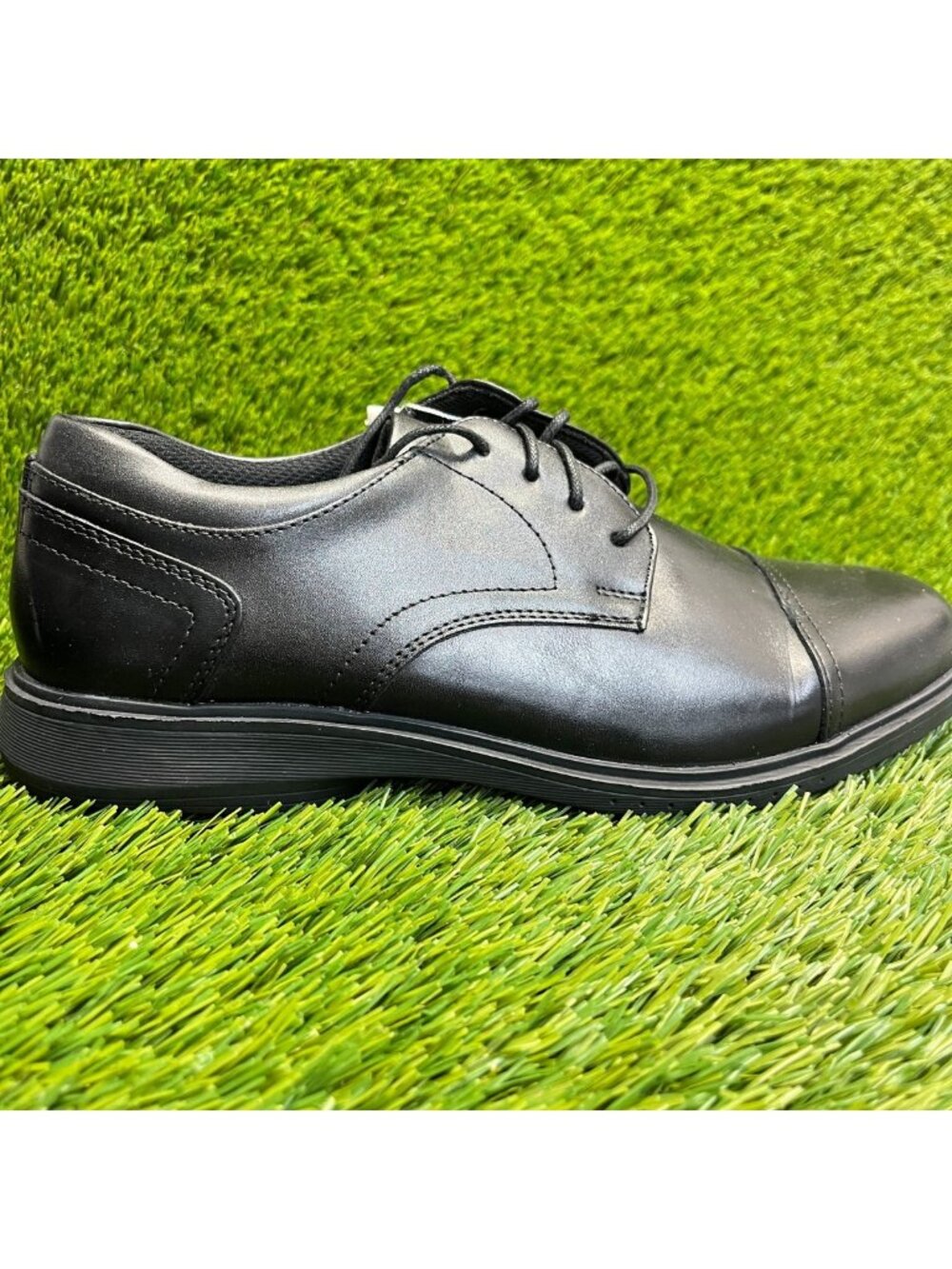 Nunn Bush Kore Pro Mens Size 8.5 Black Casual Classic Cap Toe Oxford Dress Shoes